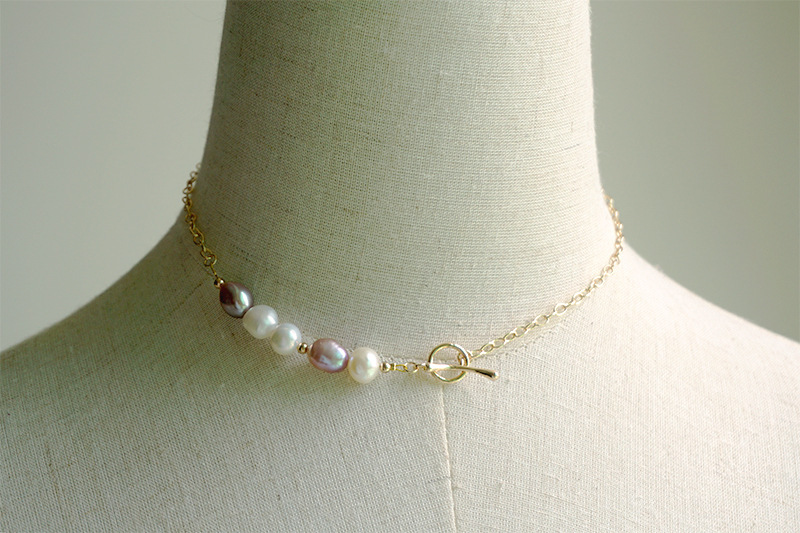 Baroque Vintage Handmade Freshwater Pearl Collarbone Necklace For Women Small Pearl Choker Women Jewelry Accessories