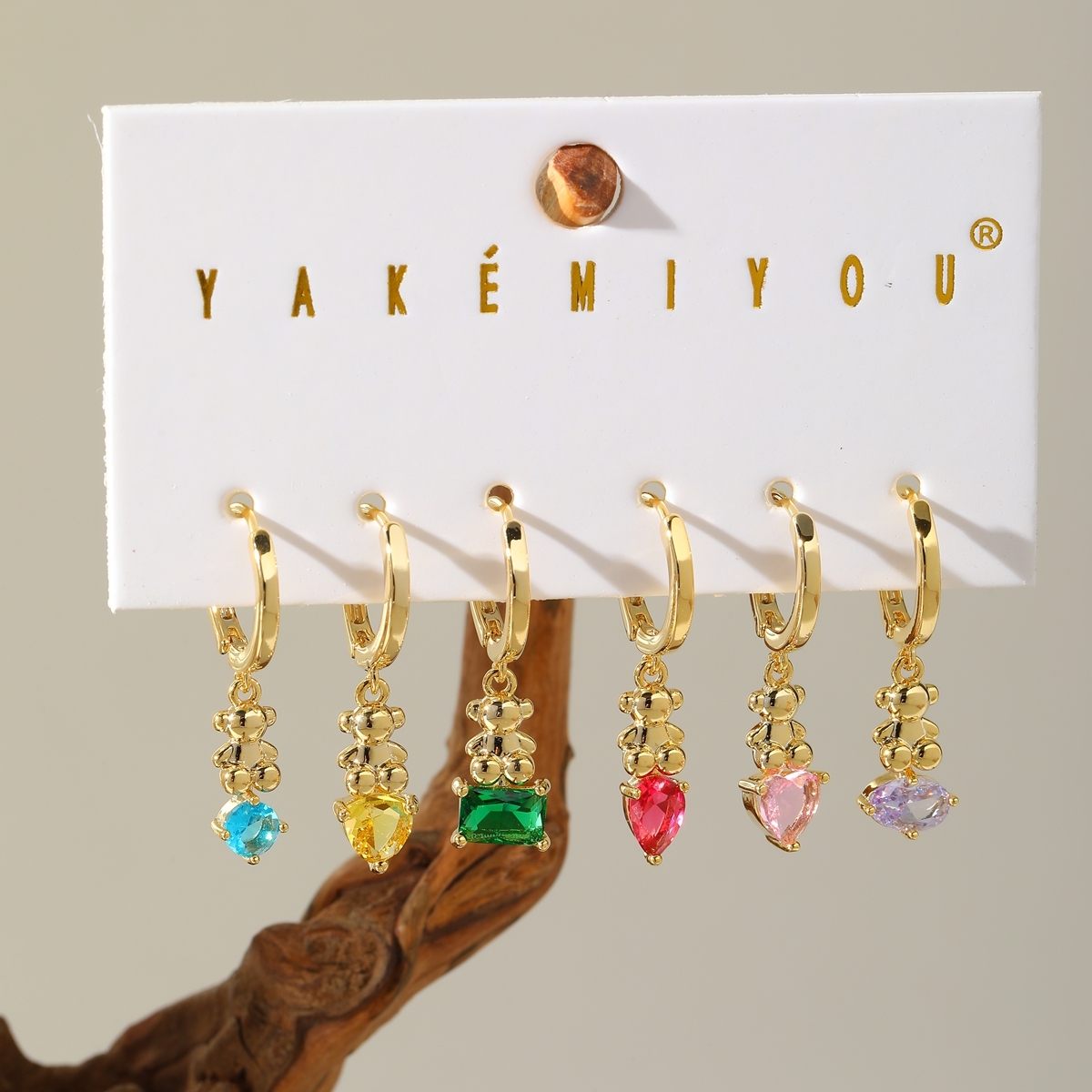 Sweet Romantic 14K Gold Plated Copper Heart Pendant Earrings With Embedded Zirconia Casual Street Style For Women Valentine's Day Jewelry