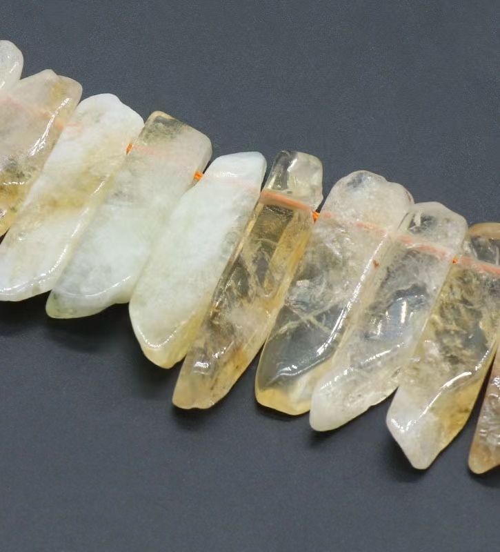 Classical Color Block Natural Stone Beaded Necklace