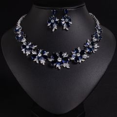 Sapphire Blue on White Background