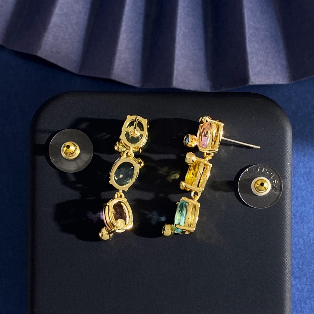 Elegant Green Diamond Fashion Necklace Set Micro-Paved Irregular Design High-End Feelings Fashionable Jewelry Accessories