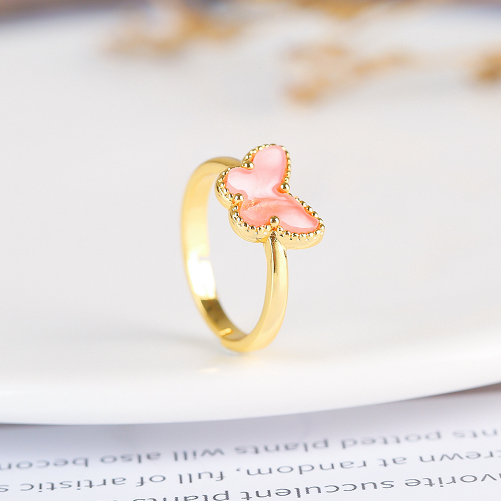 Copper Gold Plated Simple Style Classic Style Plating Butterfly Jewelry Set
