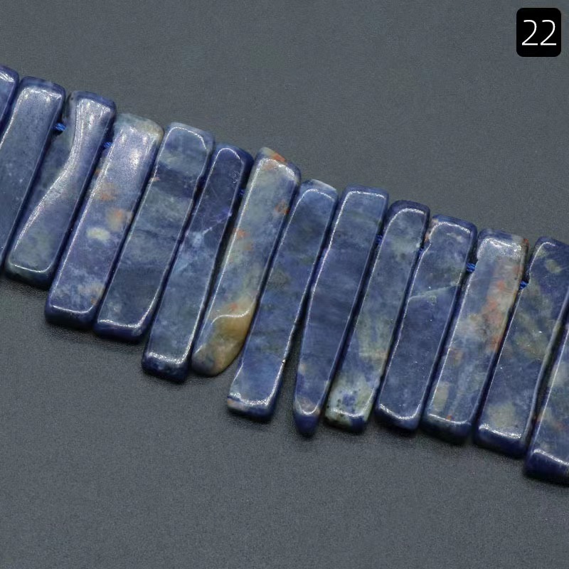 Classical Color Block Natural Stone Beaded Necklace