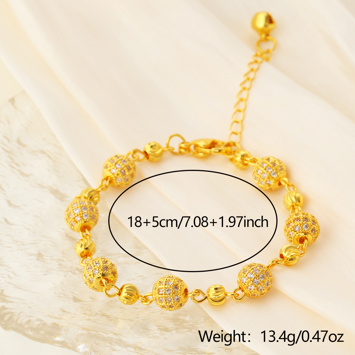 Versatile Lucky Charm Bracelet Gold Plated Copper Chain Lobster Clasp For Daily Vacation Festive Gift Unisex Classic Style