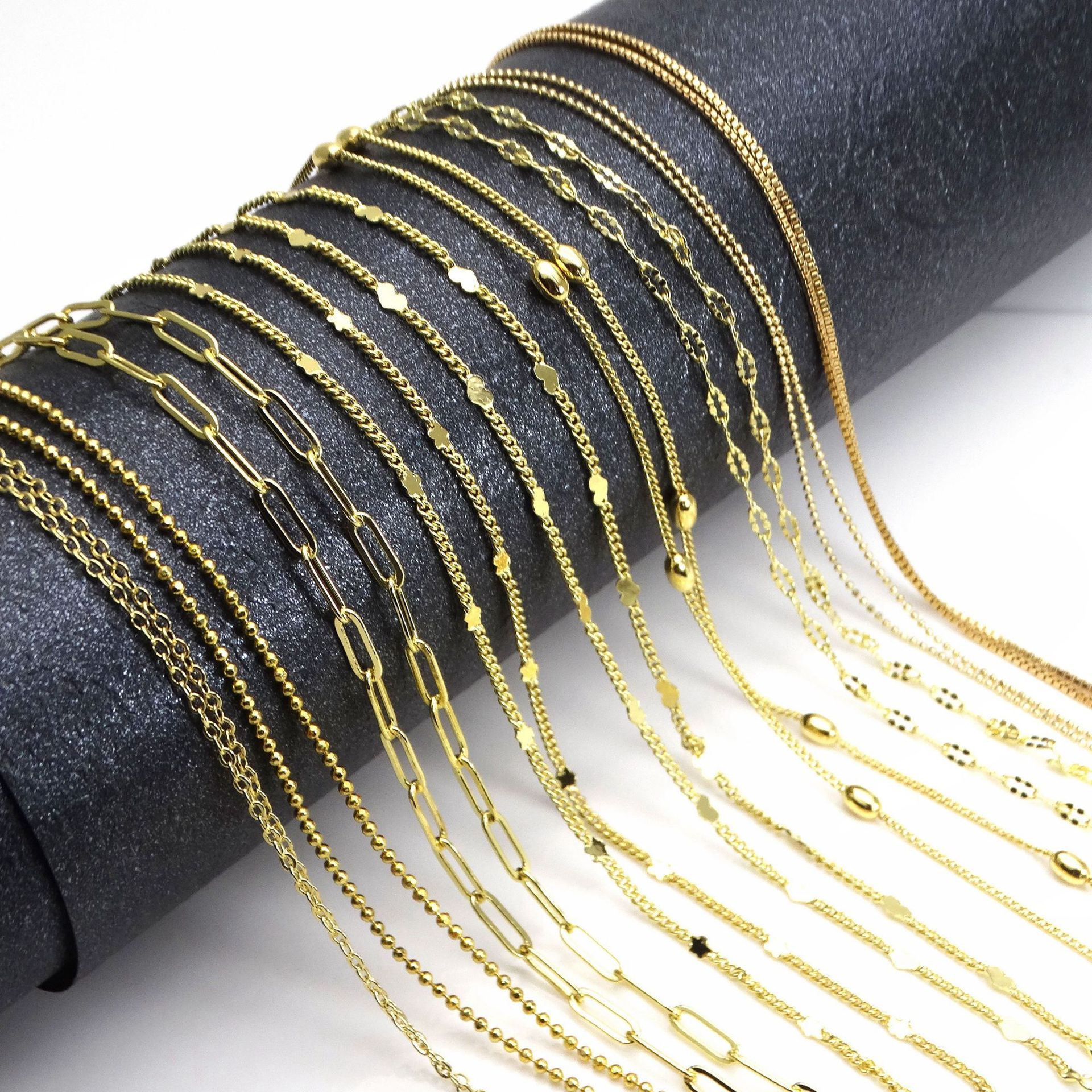 Copper Simple Style Classic Style Plating Solid Color Necklace