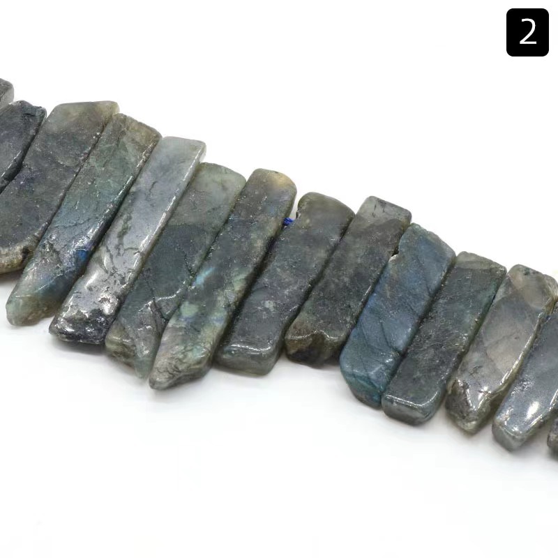 Classical Color Block Natural Stone Beaded Necklace
