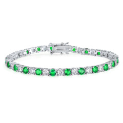 4mm White Gold Color Bracelet