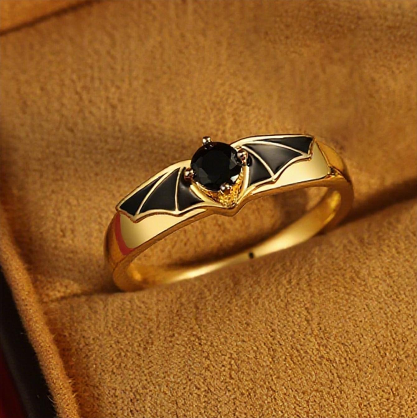 1 Pair Sweet Romantic Mysterious Cool Creative Couple Rings Suitable For Dating Engagement Wedding Occasions Jewelry