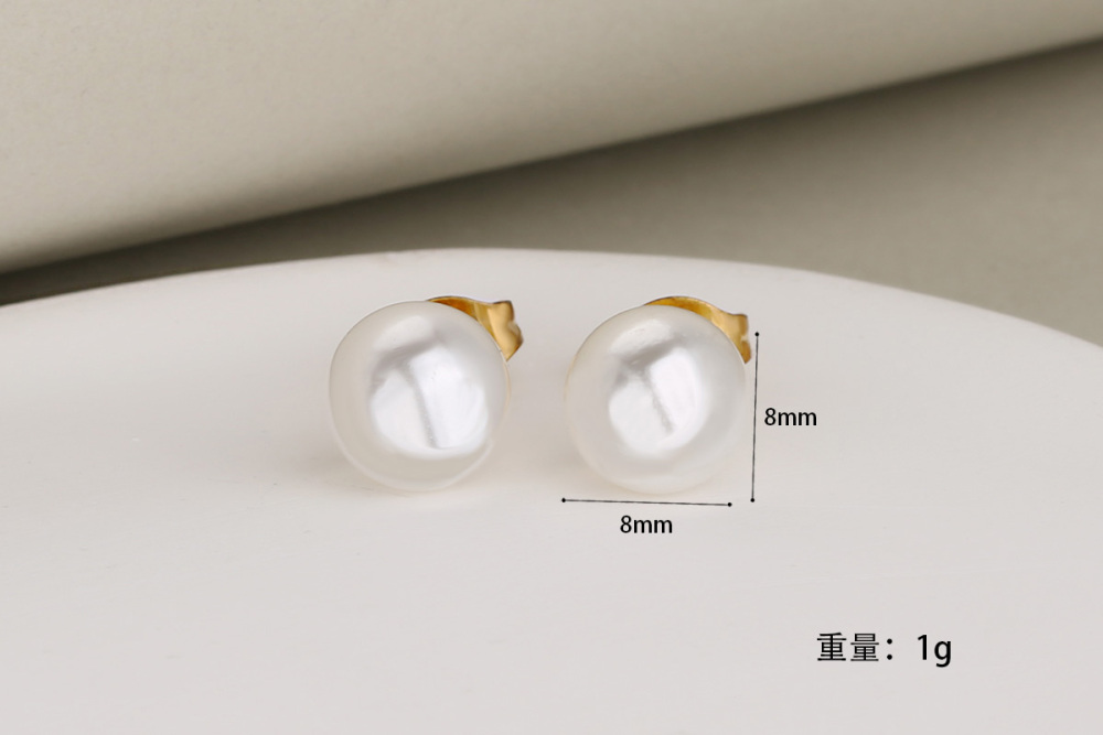 Stainless Steel Full Drill Jewelry Set Cross Circle Heart Shaped Vacuum Plating 18K Gold Dipped Water Diamond Accessories