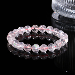 Natural Pink Acai Crystal Bracelet