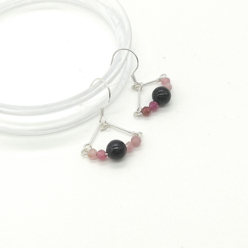 Sweet Style Quartz Earrings Peacock Tail Design Vintage Chinese New Style Women's Jewelry Accessories Geometric Pattern Hoop Earrings