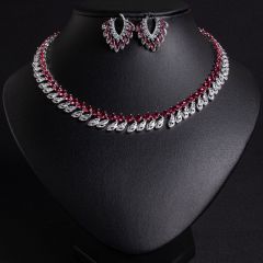 Rose Red Zirconium on White Background