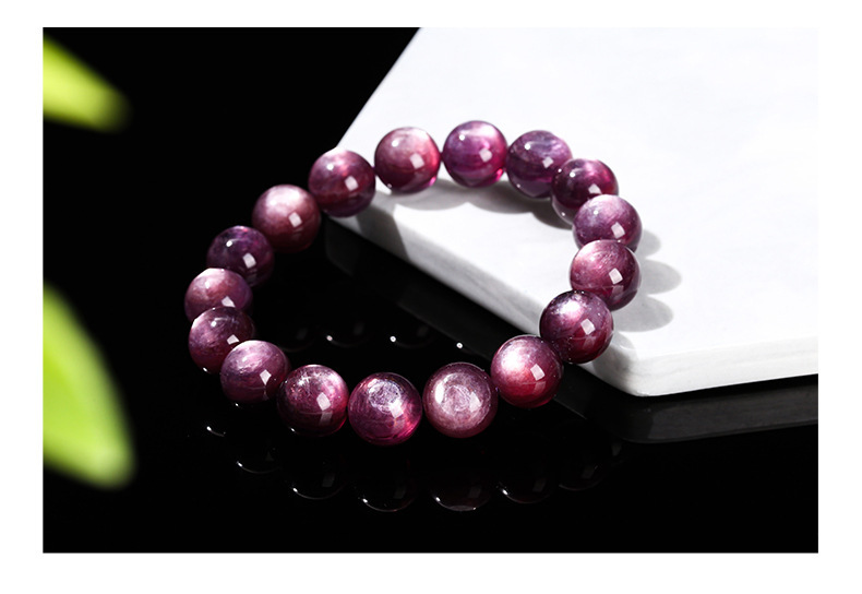 JD Jewelry 7A Natural Amethyst Geometric Pattern Crystal Bracelet Cat's Eye Crystal Purple Grape Fashion Women's Gift Bracelet Simple Style