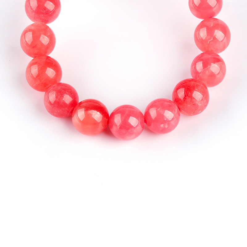 Natural Red Patterned Quartz Crystal Bracelet High Quality Ice Type Argentine National Stone Inca Rose Sea Tang Crystal Gem