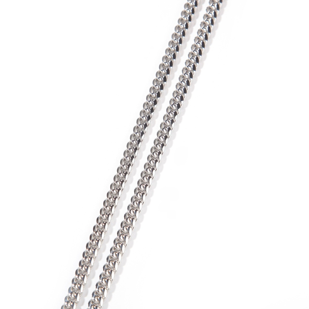 Fashion European And American Hip-Hop Gold-Plated Titanium Steel 6mm Cuban Necklace Men's 316L Stainless Steel Vacuum Electroplated Solid Color Bracelet Fashion Accessories Jewelry