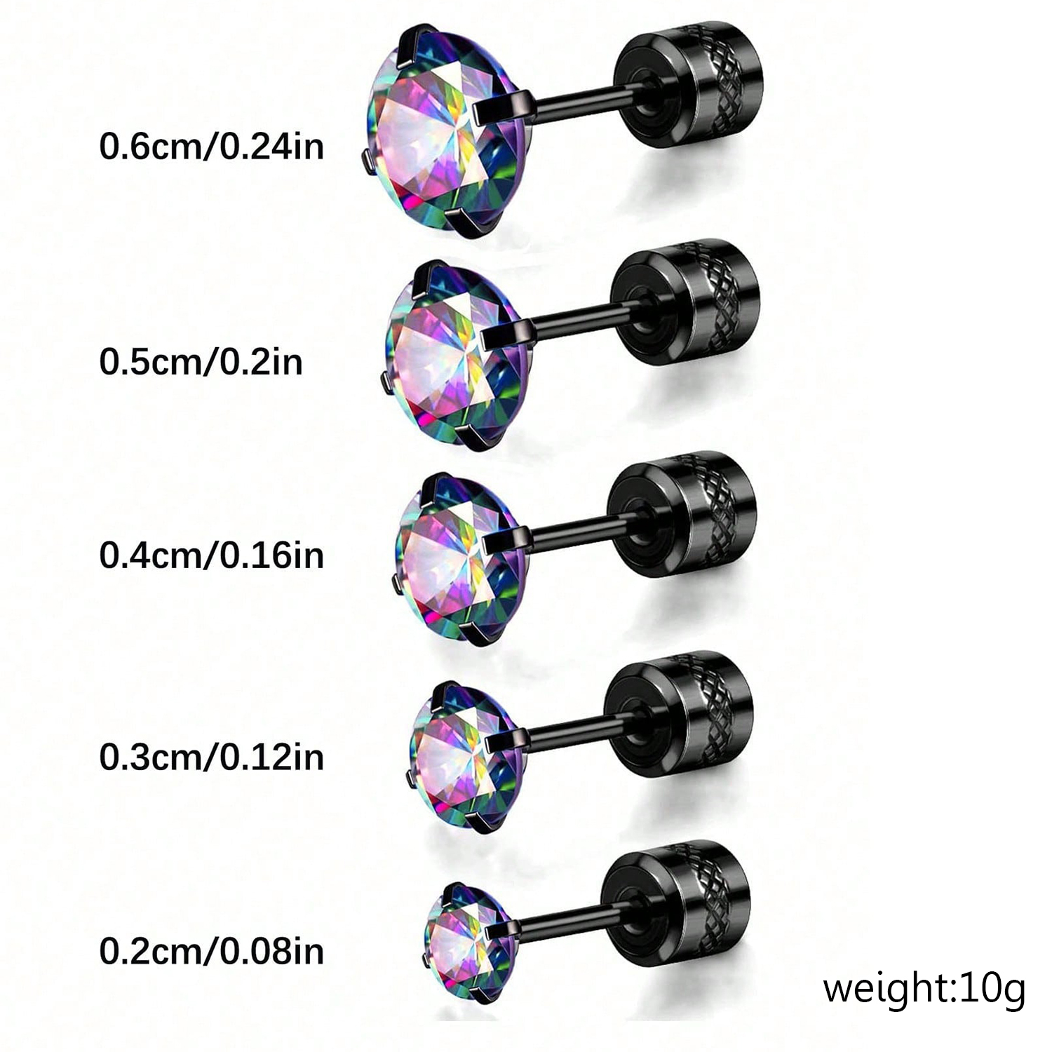 Real Gold Plated Geometric 304 Stainless Steel Basic Modern Style Classic Style Waterproof Non Tarnish Ear Studs
