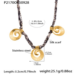 P2170- Gold Necklace 42+5cm