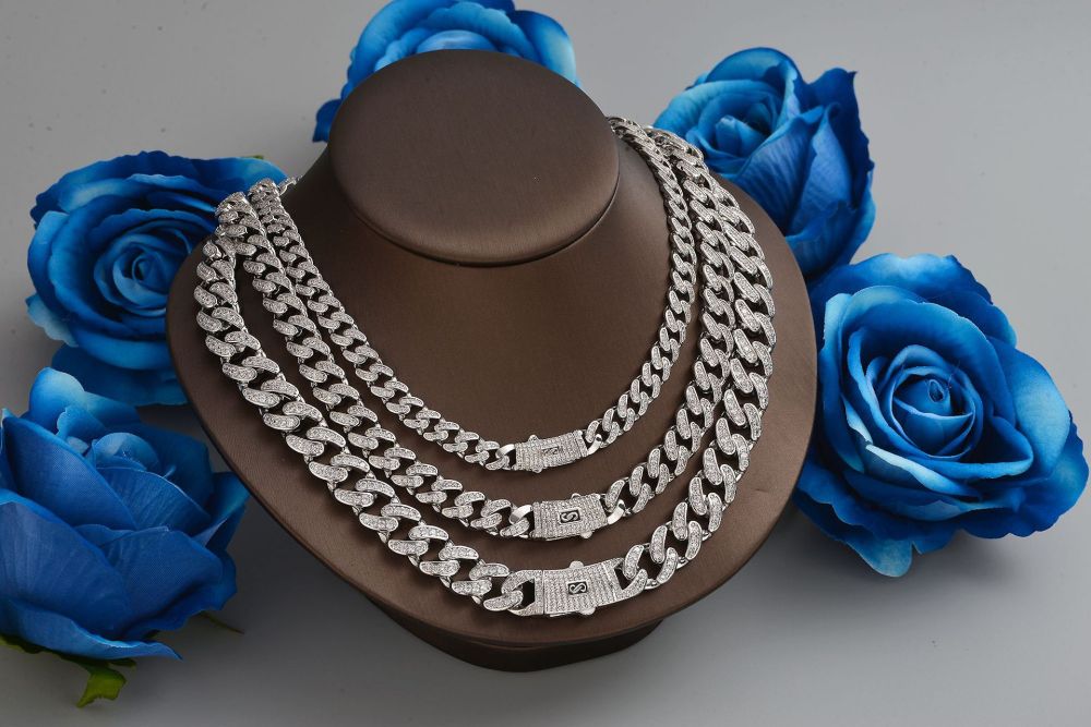 Cuba Titanium Steel Necklace For Men And Women Simple Fashion Couple Lockbone Chain Personality Hip Hop Bracelet Accessories