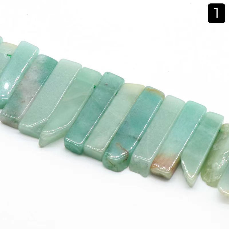 Classical Color Block Natural Stone Beaded Necklace
