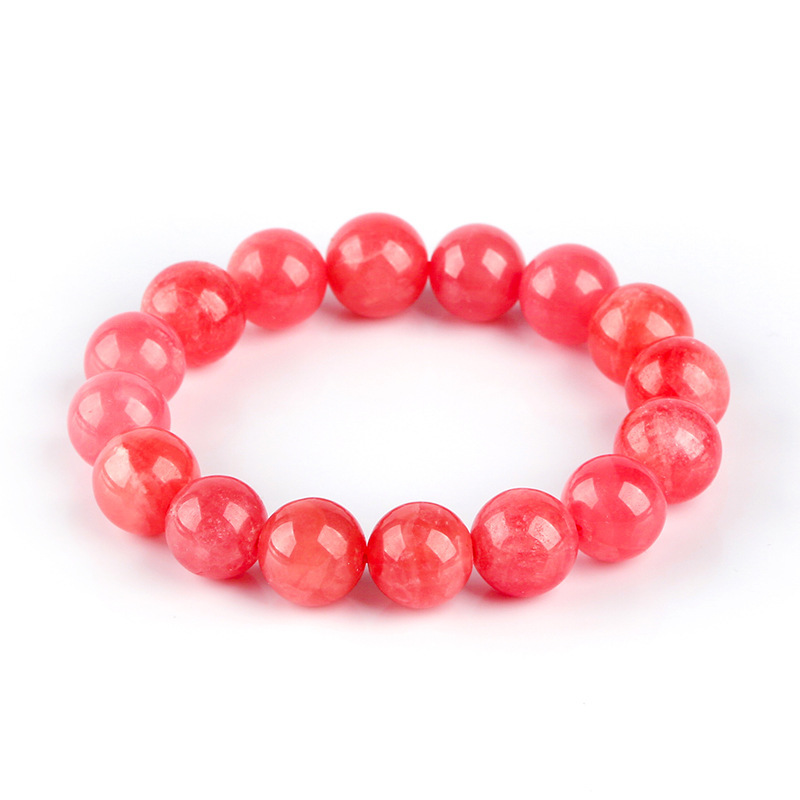 Natural Red Patterned Quartz Crystal Bracelet High Quality Ice Type Argentine National Stone Inca Rose Sea Tang Crystal Gem
