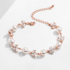 White Rose Gold Bracelet