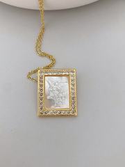 B Necklace-Gold/1.3*1.1cm