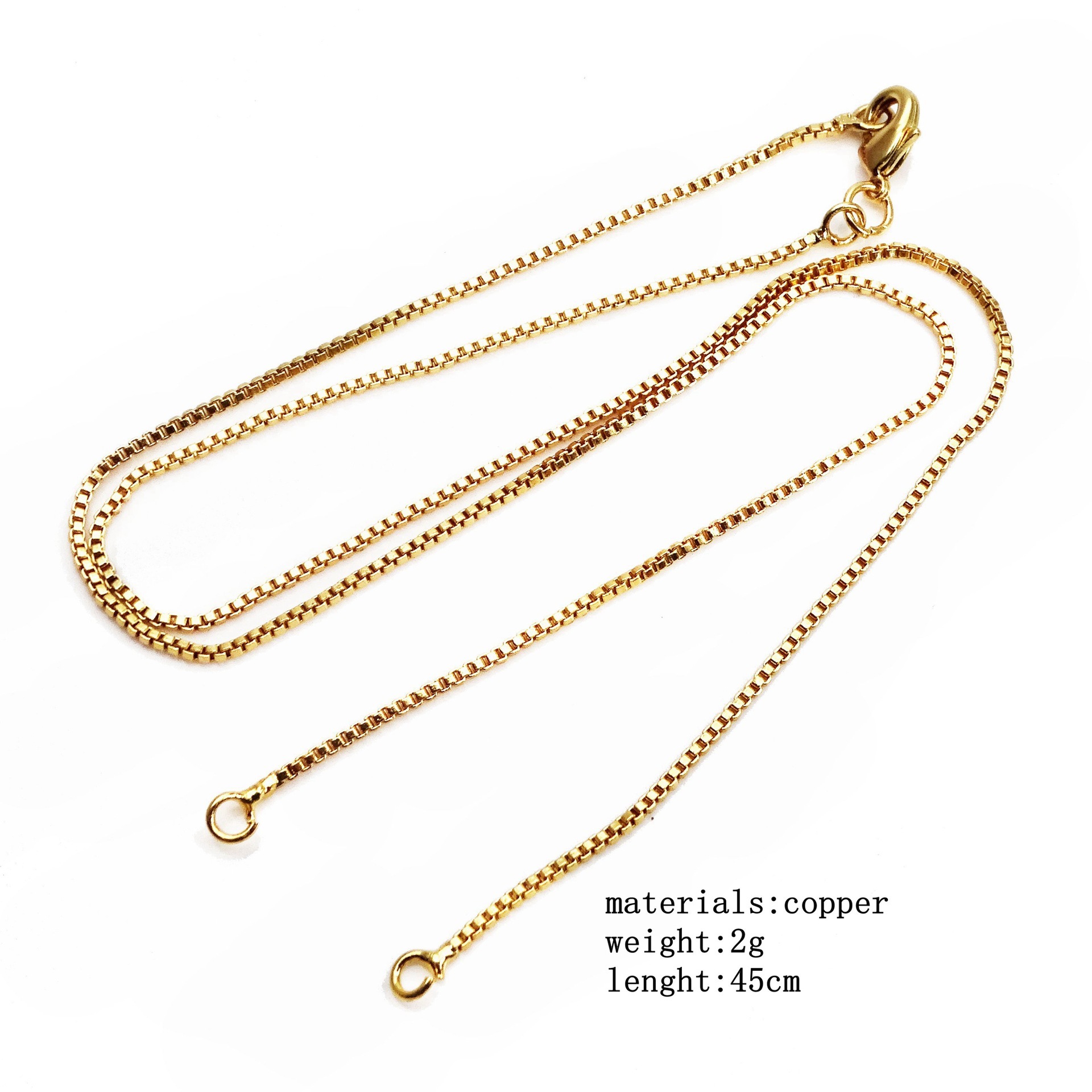 Copper Simple Style Classic Style Plating Solid Color Necklace