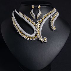 Yellow Zirconium on White Background