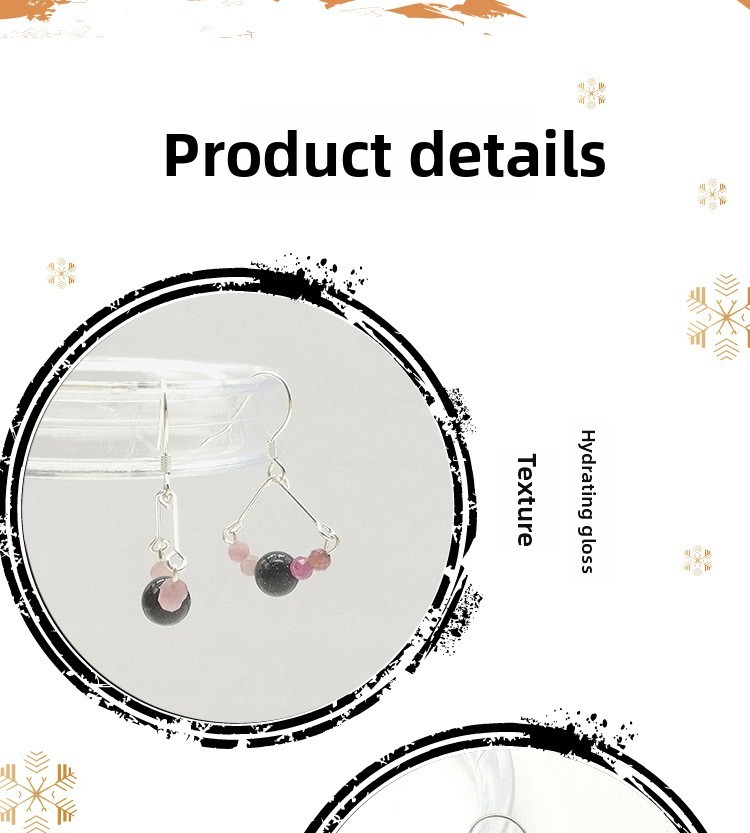 Sweet Style Quartz Earrings Peacock Tail Design Vintage Chinese New Style Women's Jewelry Accessories Geometric Pattern Hoop Earrings
