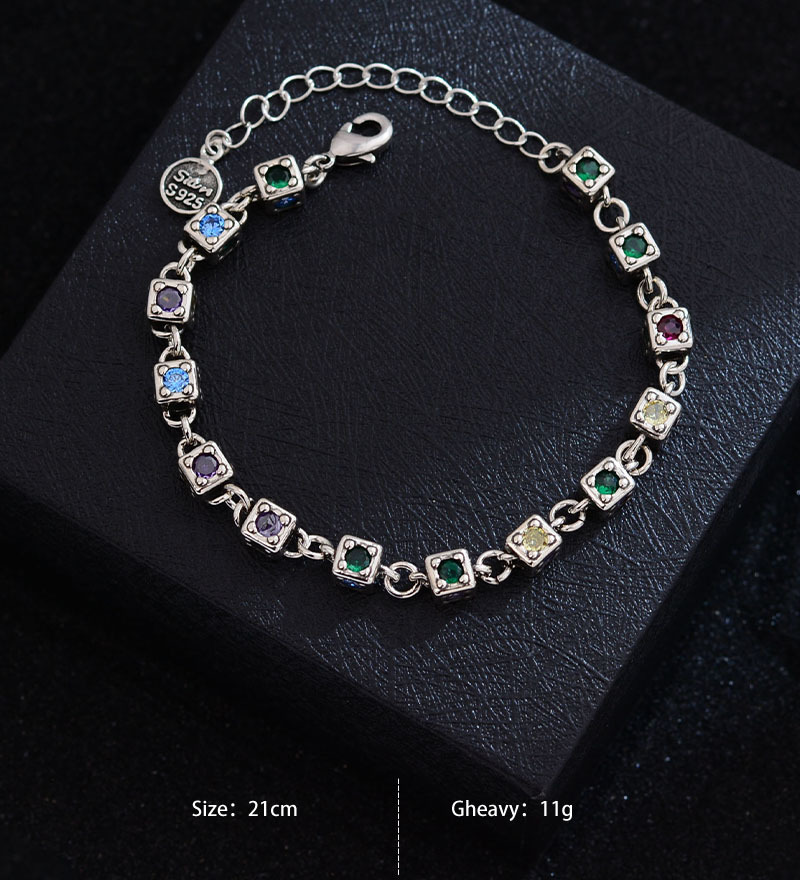 Wholesale Jewelry Vacation Classic Style Dice Copper Cable Chain Bracelets