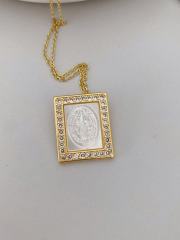 D Necklace-Gold/1.3*1.1cm