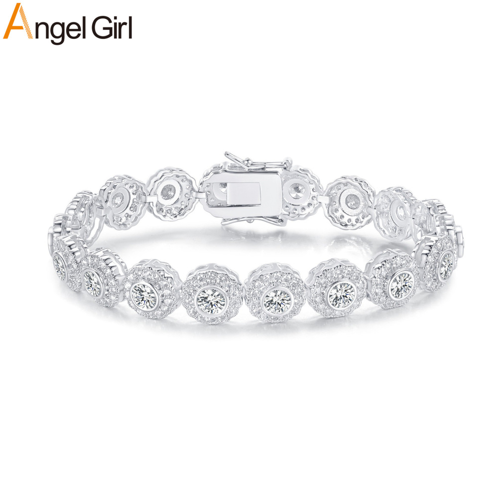 4mm Tennis Design Copper Inlaid Zircon Bracelet Fashion Heavy Craft Factory Style Unisex Trendy Jewelry Accessories