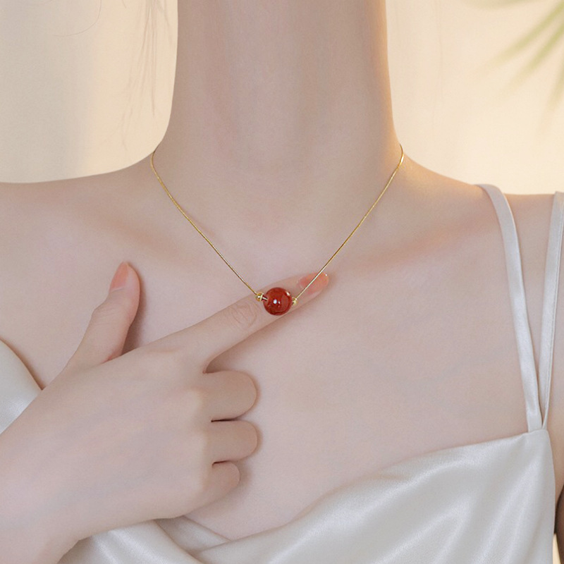 Titanium Steel Necklace Women's Fashion Minimalist Design Sensation Choker Chain Geometric Pattern New Arrival  Luxury Light