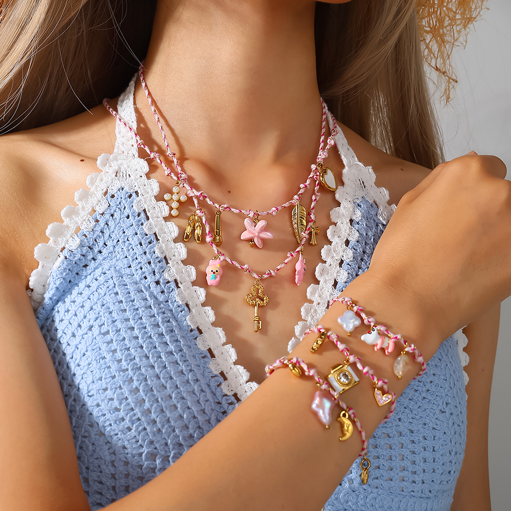 Stainless Steel Pearl Bracelet Luxury Non-fading Titanium Steel Jewelry Pendant Fashionable  Style Accessories