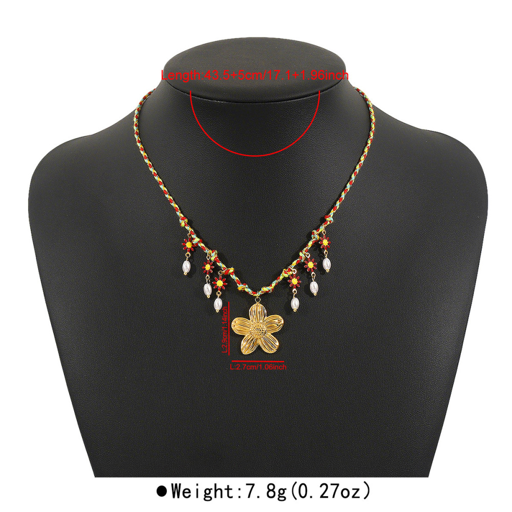 Casual  Style Fruit Pendants Women's Necklace Fashionable Stainless Steel Sun Star Pendant Jewelry