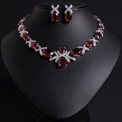 Red on white