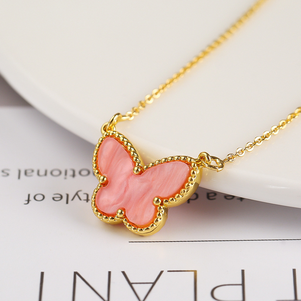 Copper Gold Plated Simple Style Classic Style Plating Butterfly Jewelry Set