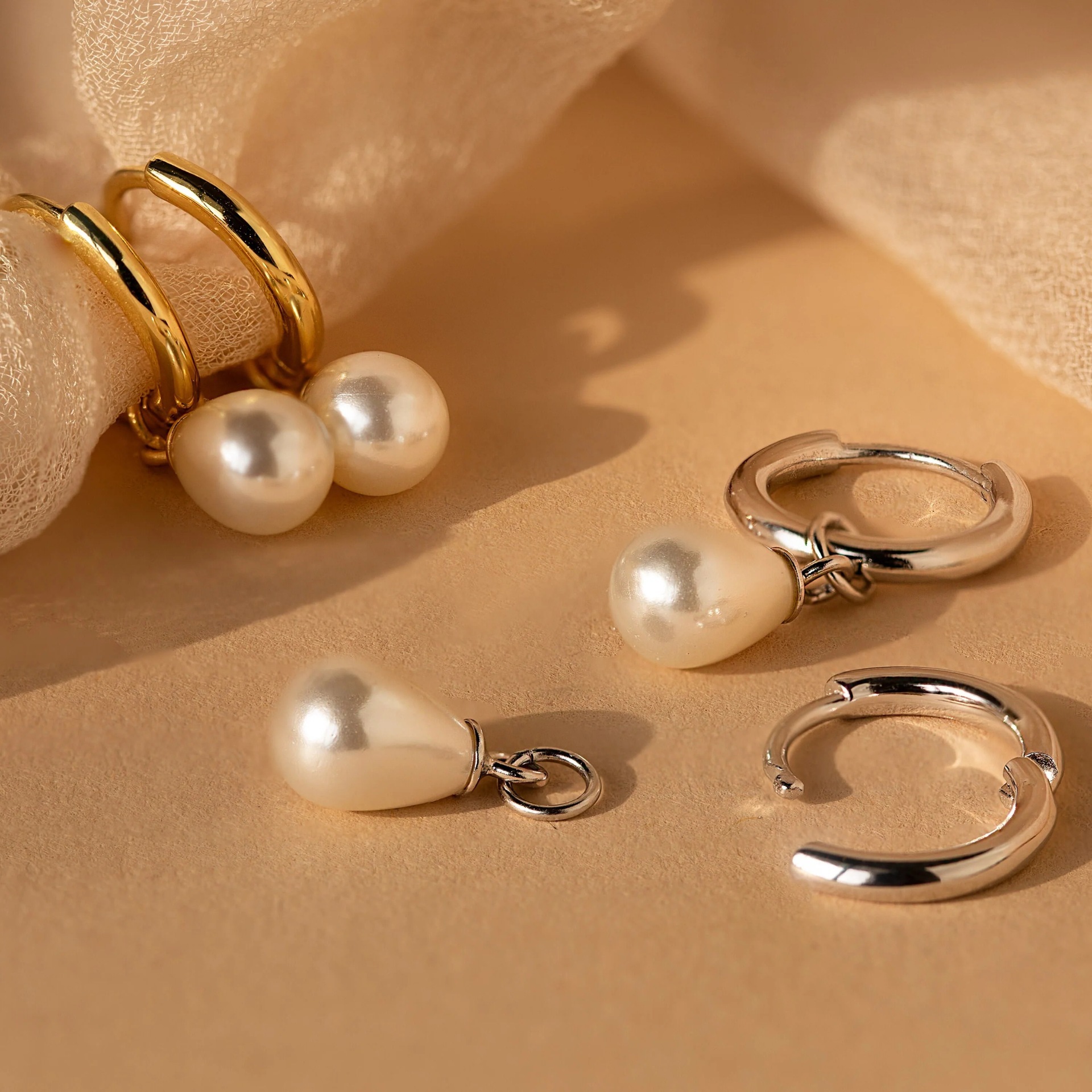 Best-Selling S925 Sterling Silver Freshwater Pearl Earrings Earrings For Women Simple Fashion  Style Earrings