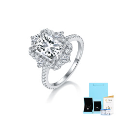 Moissanite Chamfer 8*10 (Including Gift Box Certificate)