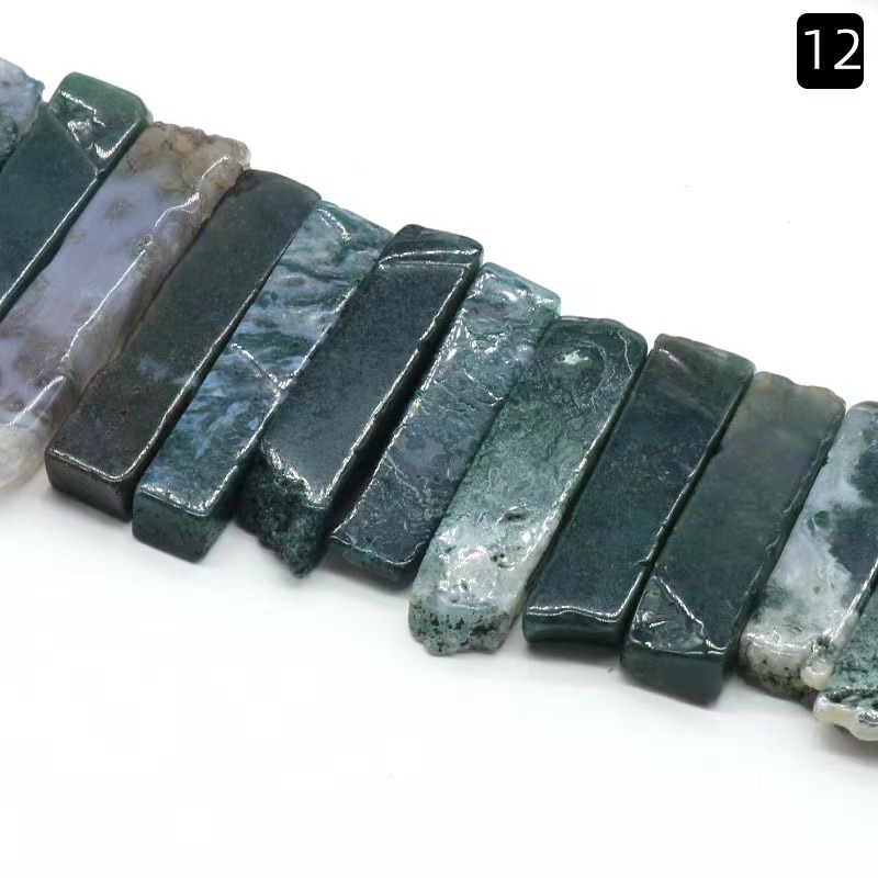 Classical Color Block Natural Stone Beaded Necklace