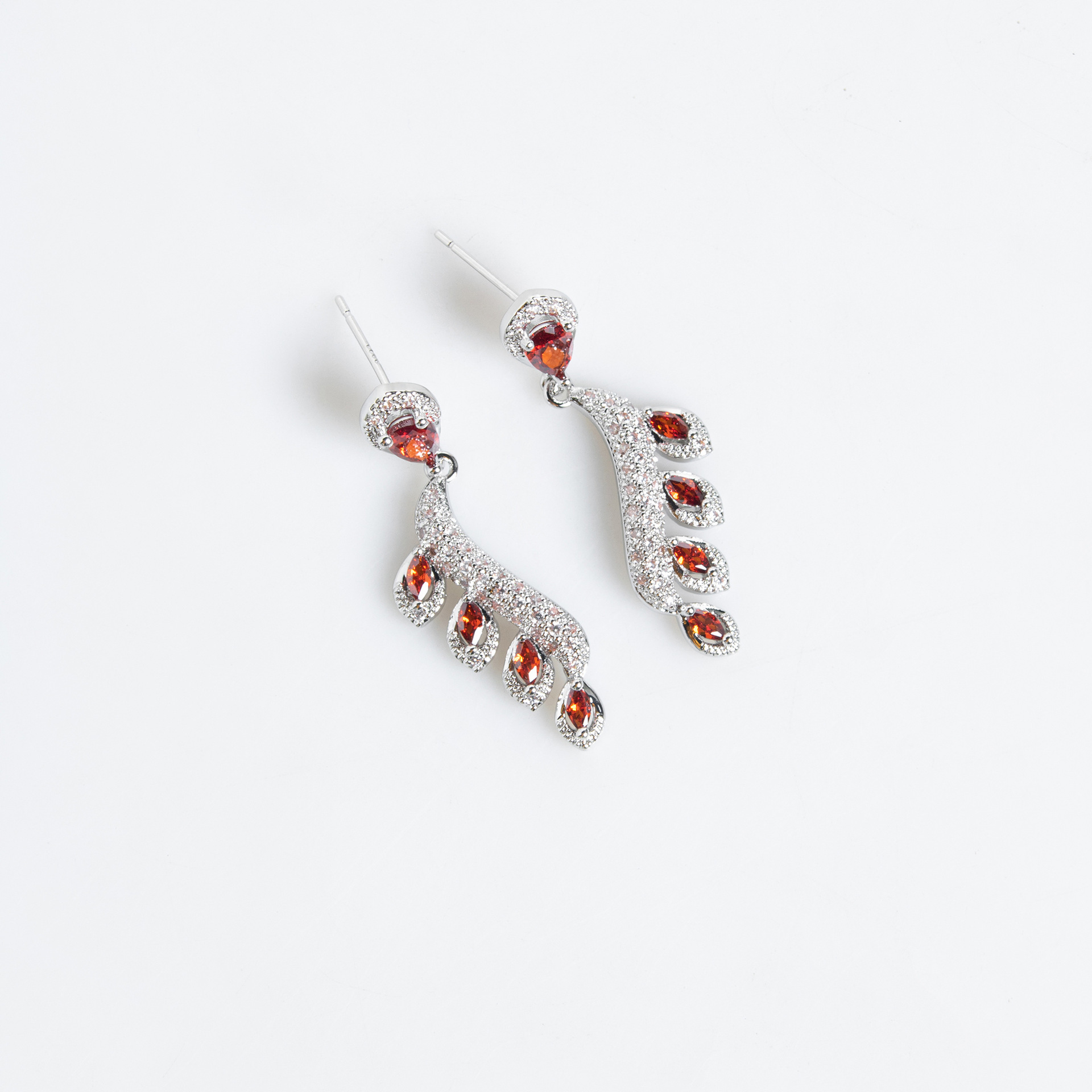 Internet Celebrity  Hot-Selling Necklace INS Style Zircon Earrings Set Decoration For Women Versatile Hip-Hop Style High-End Jewelry