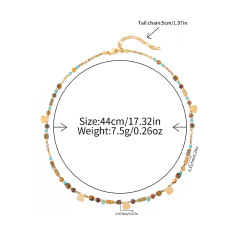 Natural stone necklace