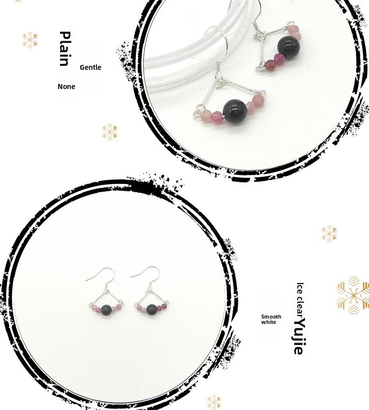 Sweet Style Quartz Earrings Peacock Tail Design Vintage Chinese New Style Women's Jewelry Accessories Geometric Pattern Hoop Earrings