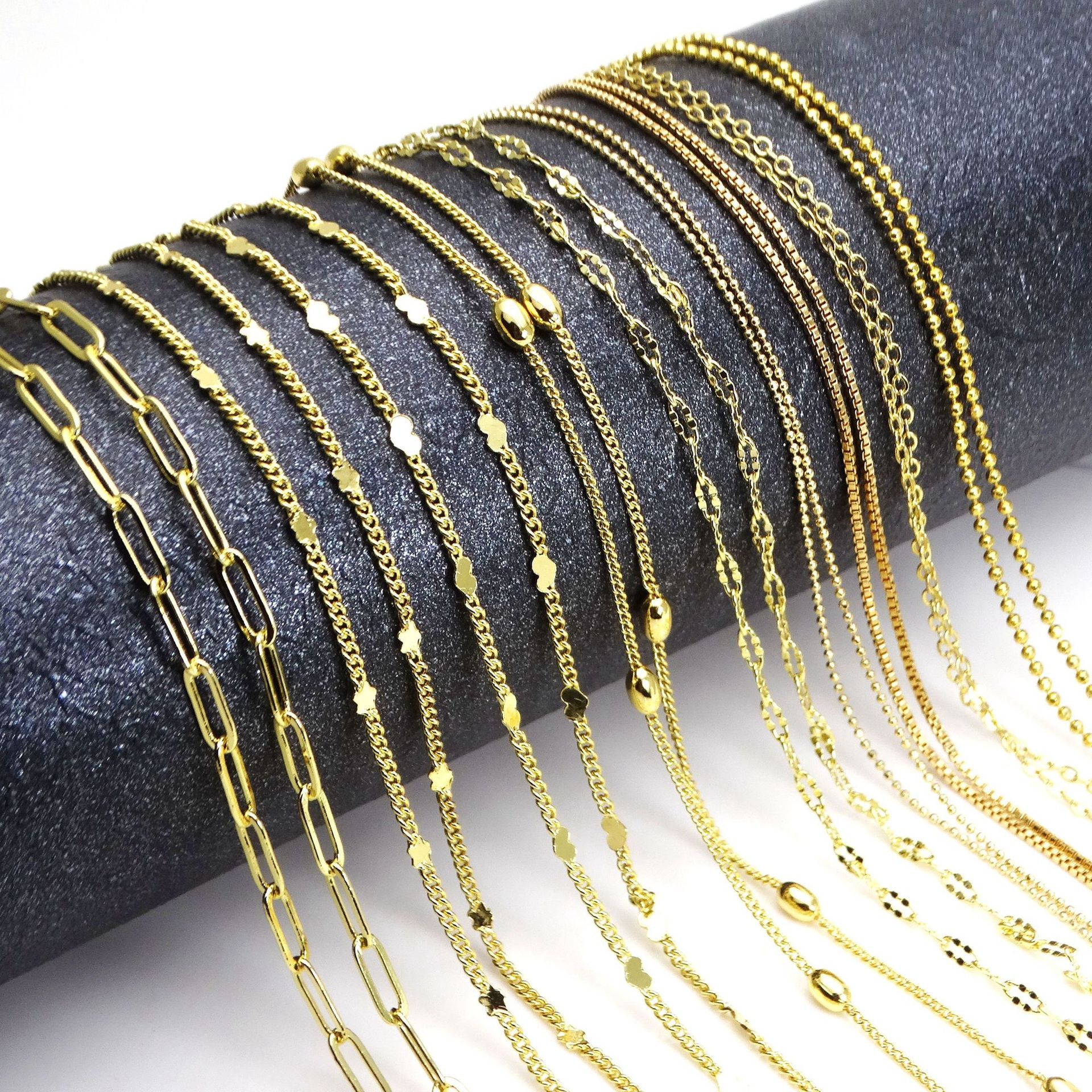 Copper Simple Style Classic Style Plating Solid Color Necklace