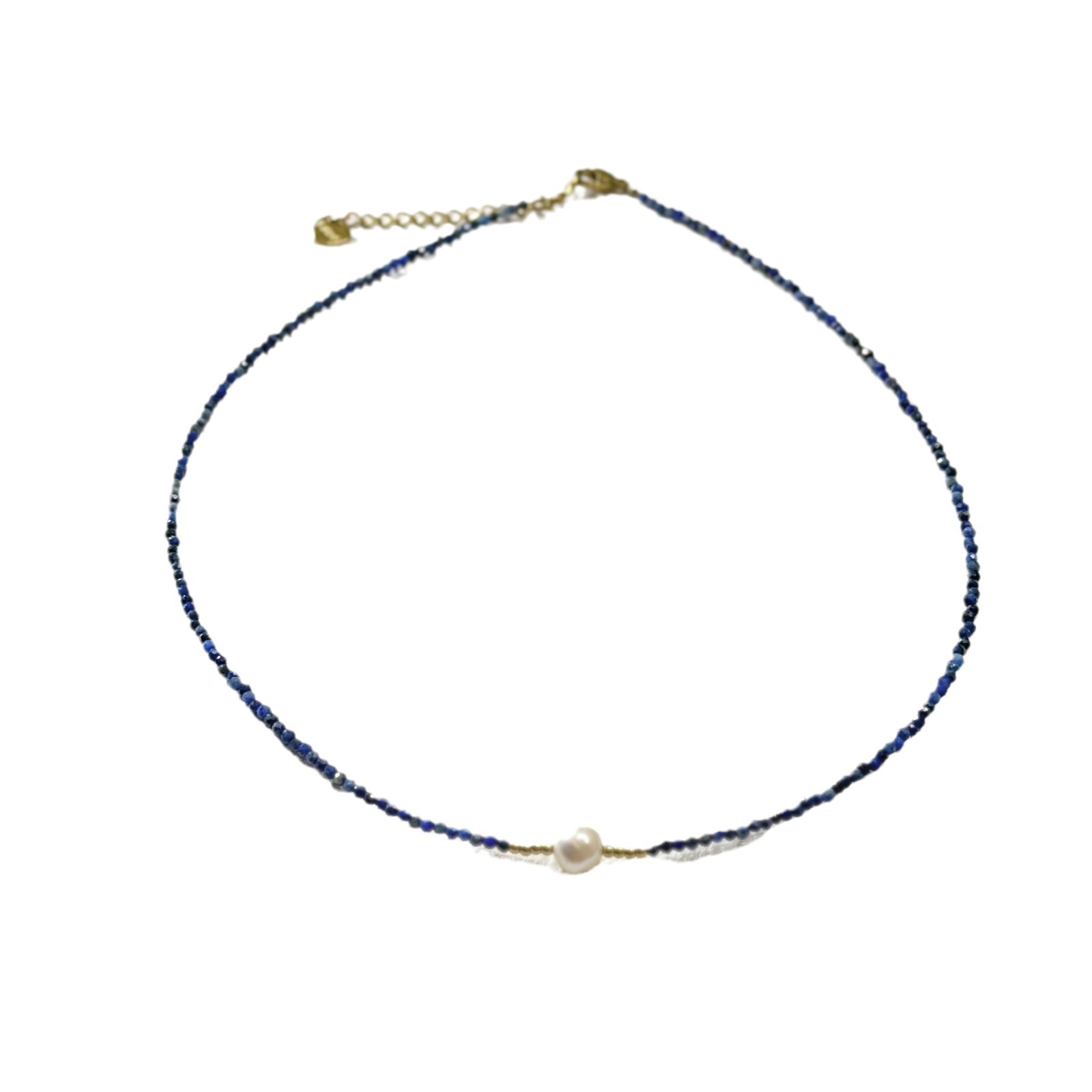 Retro High-End Titanium Steel Necklace With Turquoise Beads Freshwater Pearls Red Agate Clavicle Chain Sweater Chain For Women