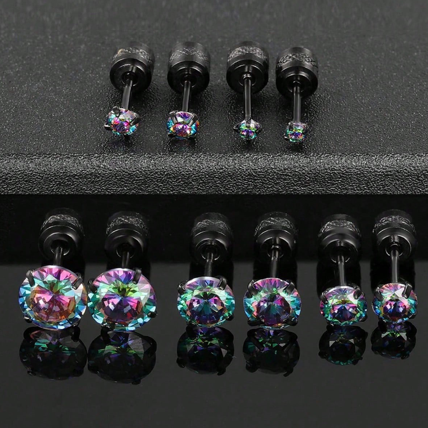 Real Gold Plated Geometric 304 Stainless Steel Basic Modern Style Classic Style Waterproof Non Tarnish Ear Studs