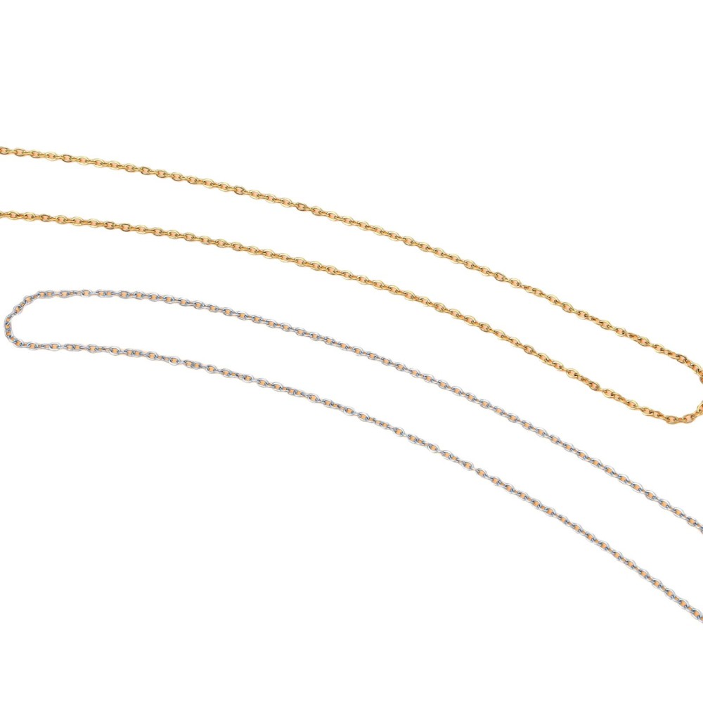 Stainless Steel Hammer Cross Chain Fine Chain Jewelry Accessories Necklace Handmade DIY Titanium Steel Non-Fading