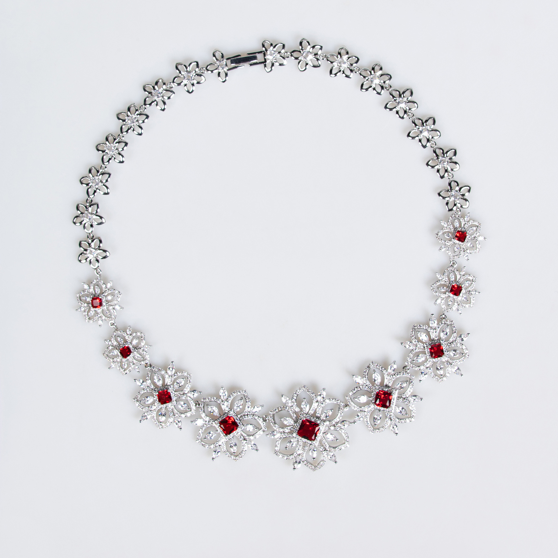 Elegant Women's Jewelry Set With Necklace And Zircon Earrings For Wedding Dresses Evening Parties Luxury Feelings