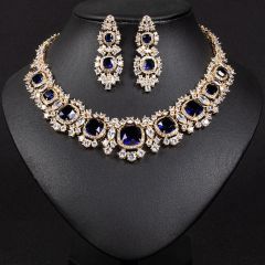 Gold Background Sapphire Blue