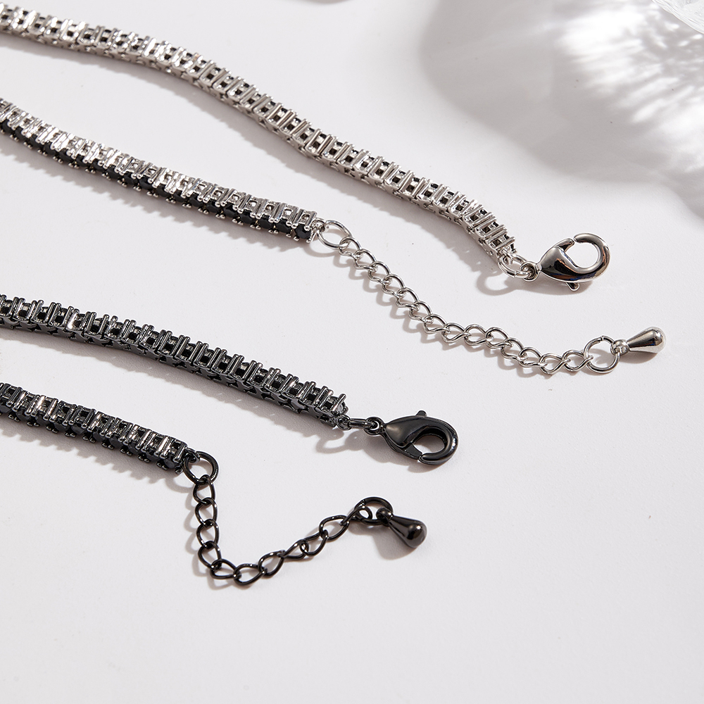 Trend Classic Copper Color Retention Electroplated INS Style Basic Style (Simple Style) Minimalist Style Handmade 2.6mm Tennis Chain Bracelet